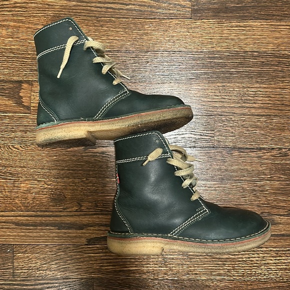 Duckfeet Odense Boots Leather Shearling Lined “New Green” EUC 7 - Picture 4 of 10
